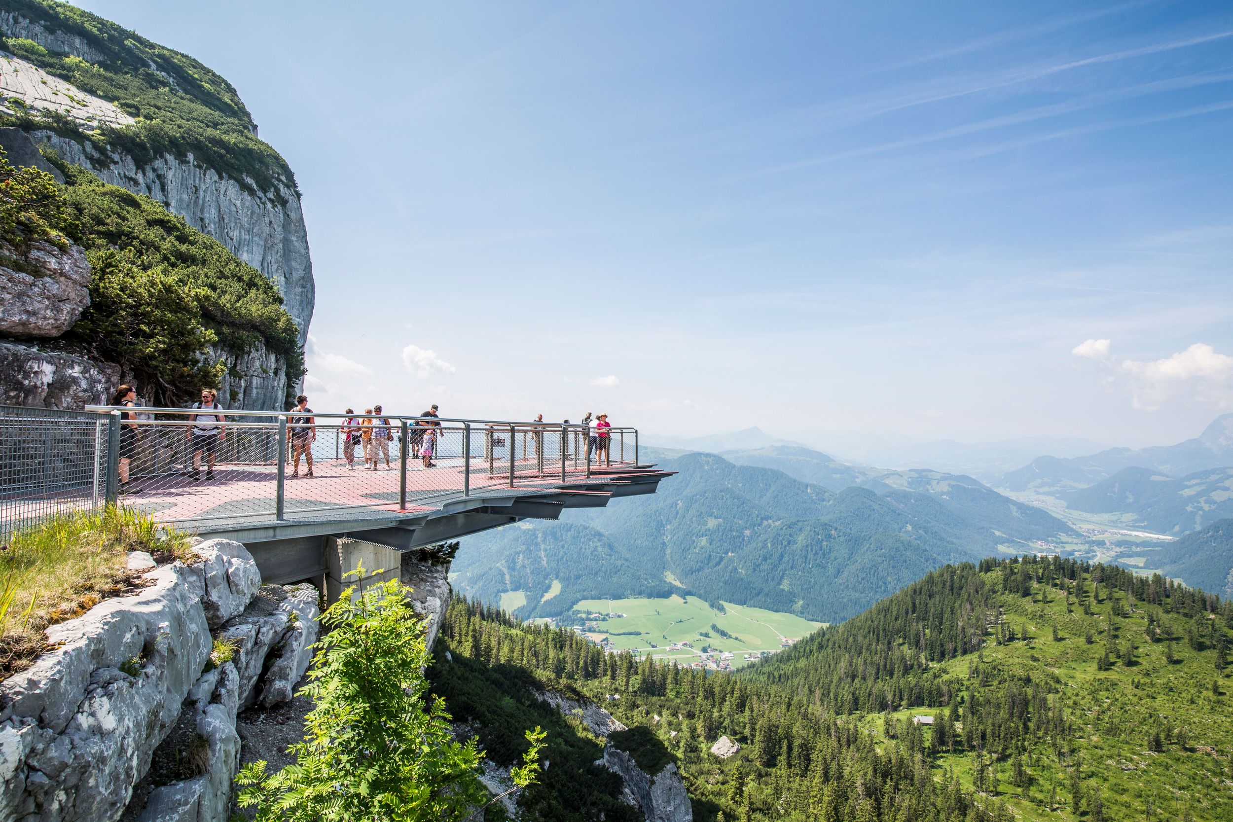 Aussichtsplatform auf der Steinplatte