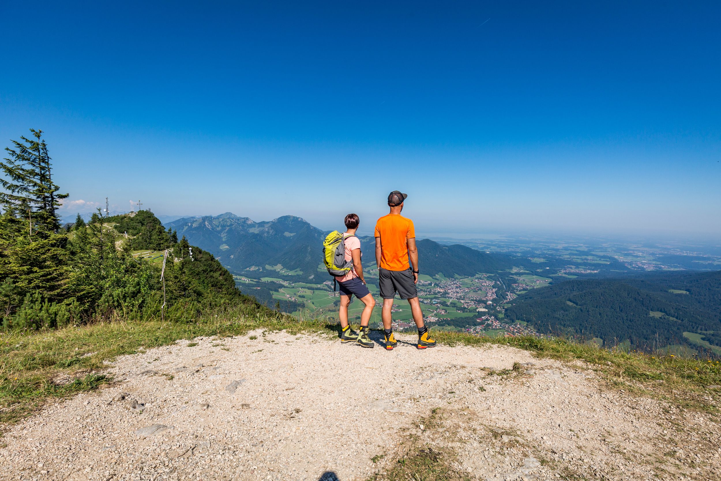 Ausblick vom Rauschberg ins Tal